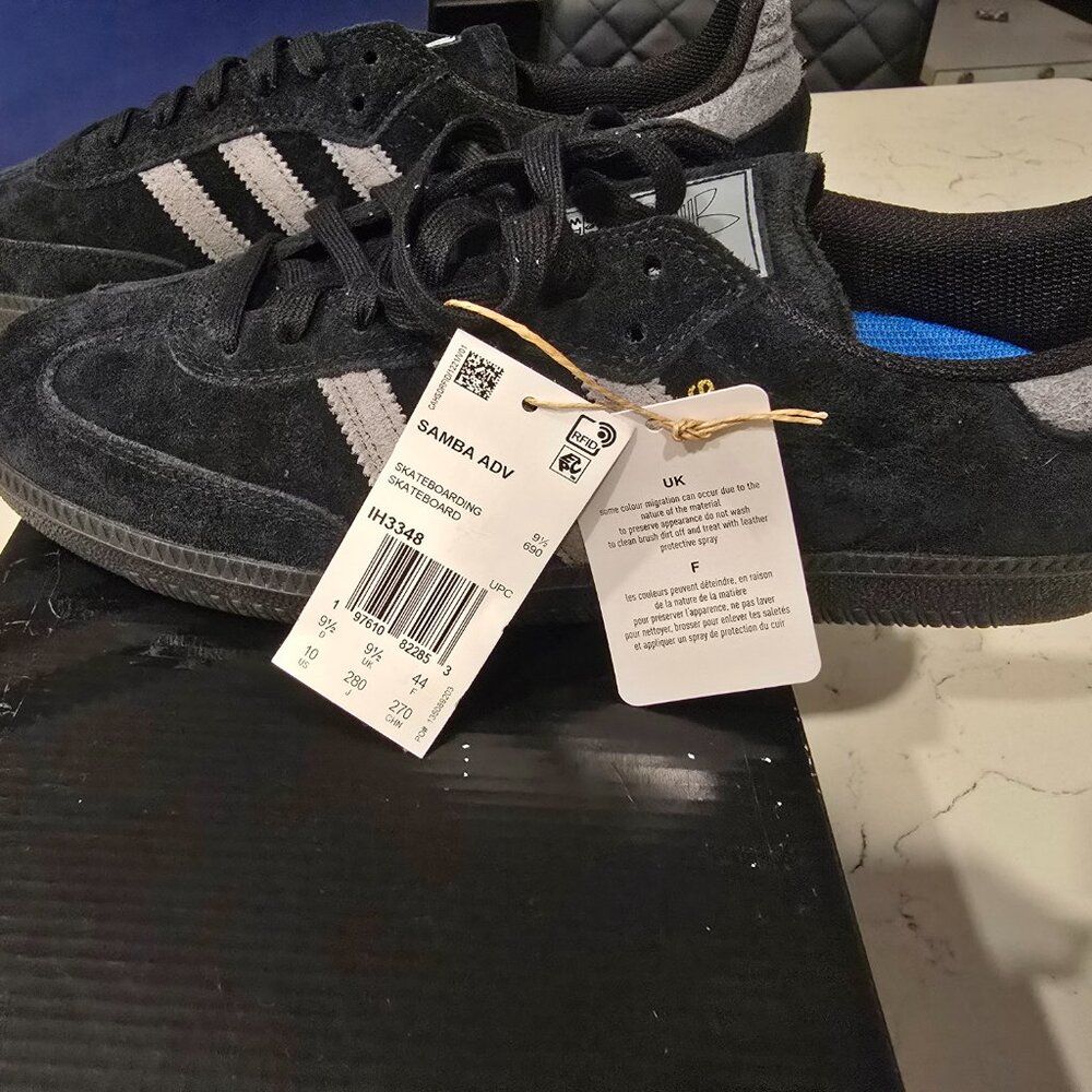 adidas Samba ADV 'Black Grey' IH3348 In Stock MENS SIZE 10 NEW - Picture 2 of 16